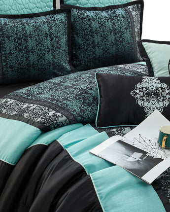 Arabesque Damask 8-Piece Comforter Set
