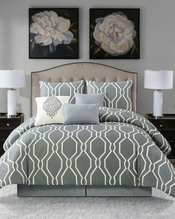 Arlet 7-Piece Comforter Set Gray