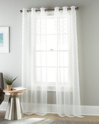 Adeline Sheer Grommet Curtains Set of 2