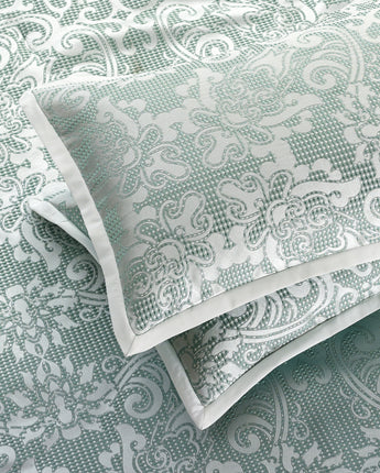 Barvina 9 Piece Damask Comforter Set Sage
