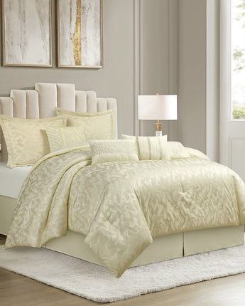 Calioppa 7 Piece Comforter Set Cream