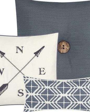 Arven 7 Piece Comforter Set Gray