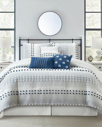 Clarion Striped 7 Piece Comforter Set