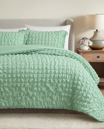 Dolton 2/3 Pieces Seersucker Microfiber Comforter Set