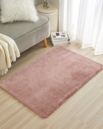 Emaline-Faux Rabbit Fur Rug, 30" x 46"