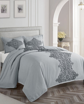 Manchester 3 Pieces Cotton Floral Comforter Set