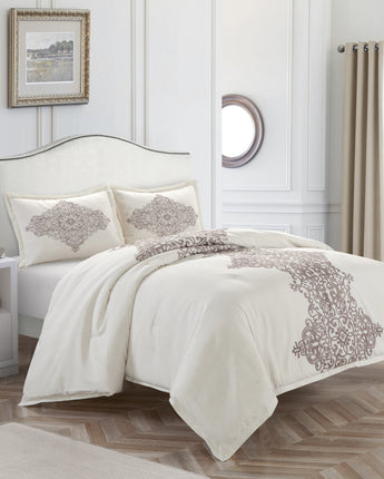 Manchester 3 Pieces Cotton Floral Comforter Set