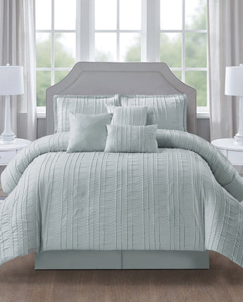 Katniss 7 Piece Stripe Comforter Set