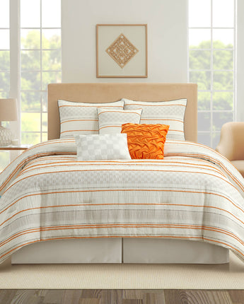 Klava Striped 7-Piece Comforter Set