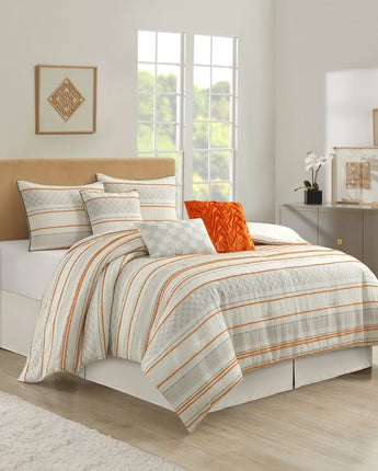 Klava Striped 7-Piece Comforter Set