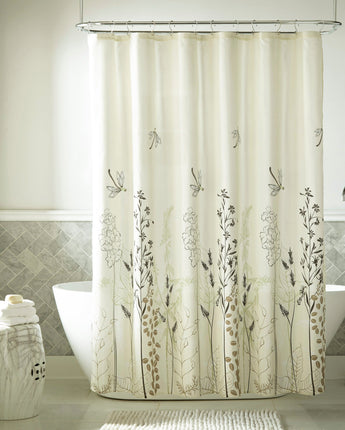 Lioyd Microfiber Print Single Shower Curtain