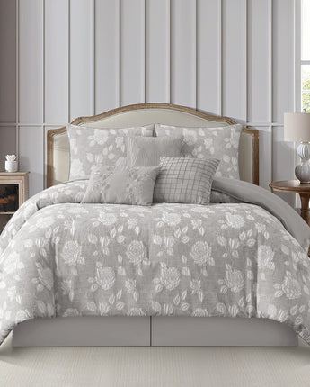 Landy 7 Pieces Jacquard Comforter Set