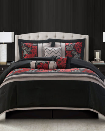 Lincoln Jacquard 7-Piece Comforter Set