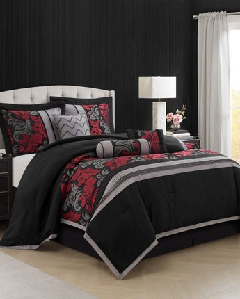 Lincoln Jacquard 7-Piece Comforter Set