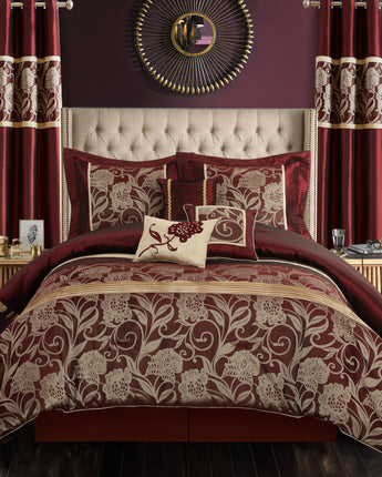 Mollybee 9 Piece Floral Comforter Set