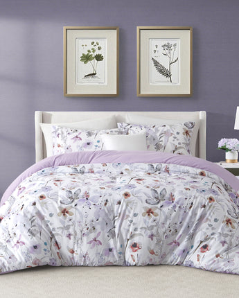 Manoja 2/3 Pieces Romantic Floral Microfiber Print Comforter Set