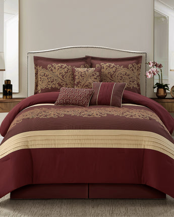 Margret 7 Piece Damask Comforter Set