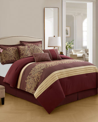Margret 7 Piece Damask Comforter Set
