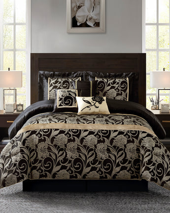 Mollybee 7-Piece Floral Comforter Set