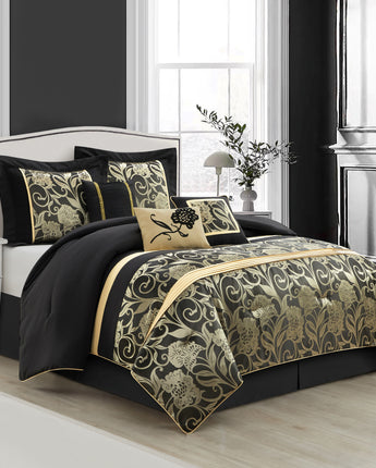 Mollybee 7-Piece Floral Comforter Set