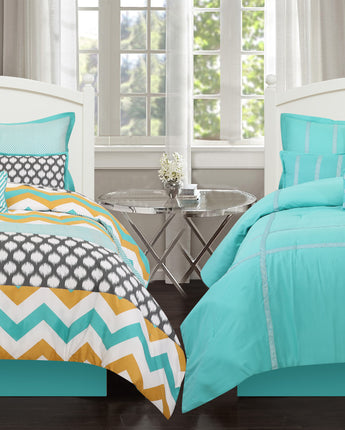 Nolan 7 Piece Reversible Comforter Set