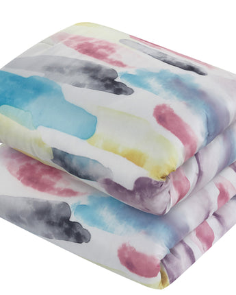 Percia 4-Piece Comforter Set, Multi-Color, Abstract