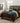 Phoebe Faux Silk 8-Piece Comforter Set, Brown/Blue