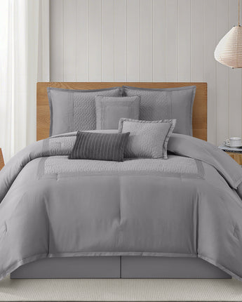 Regency 7 Pieces Solid Print Comforter Set