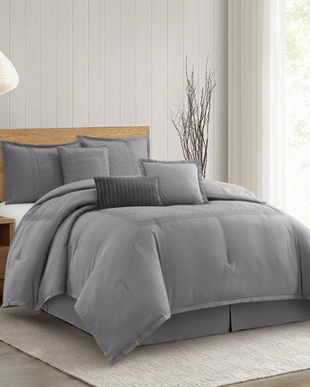 Regency 7 Pieces Solid Print Comforter Set
