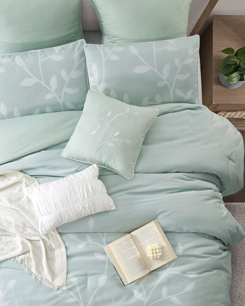 Siona 8 Piece Comforter Set, Sage
