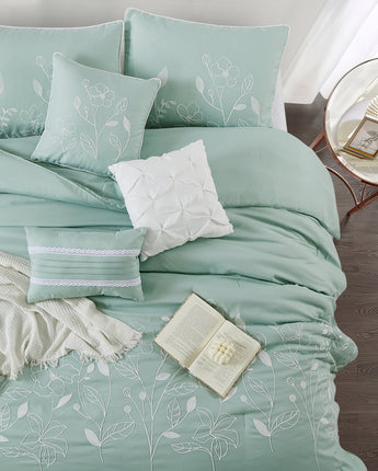 Safina 7 Piece Floral Comforter Set