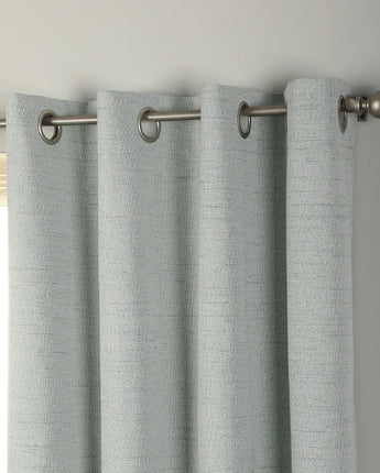 Tavria Basketweave Blackout Grommet Curtains Set of 2