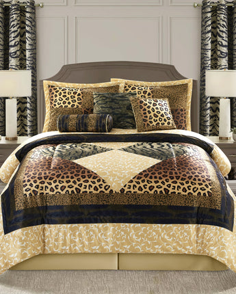 Tucson Animal Print 9 Piece Comforter Set