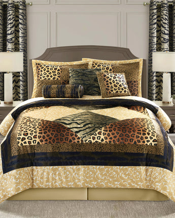 Tucson Animal Print 9 Piece Comforter Set