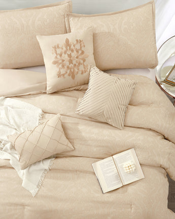 Velveeta 7 Piece Gold Comforter Set