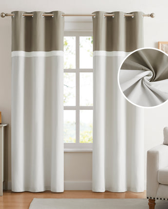 Anissa 2 Panels Microfiber Valances Curtains 37’’x84’’