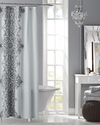 Manches Embroidered Shower Curtain