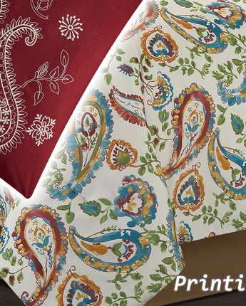 Autumn Paisley 7-Piece Comforter Set, Multi-Color