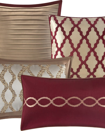 Caval Geometric Jacquard 10 Piece Comforter Set