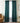 Lada Light Filtering Rod Pocket Curtain Panel Set, 27.5 x 84, Emerald Dark Green