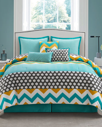 Naina Reversible 7-Piece Comforter Set