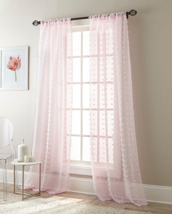 Olly Rod Pocket Sheer Curtain Panel Pair