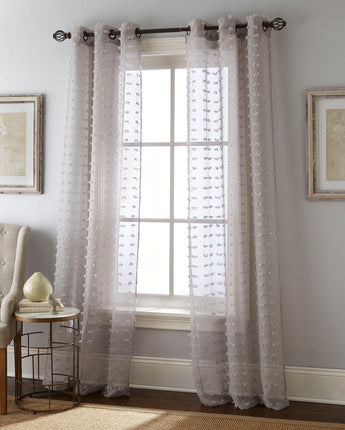Payton Grommet Sheer Curtain Panel Pair
