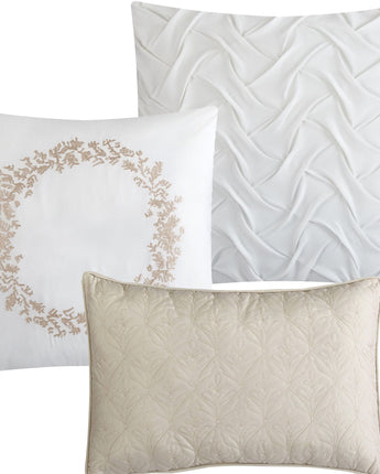 Piercen Pinch Pleat 7-Piece Comforter Set