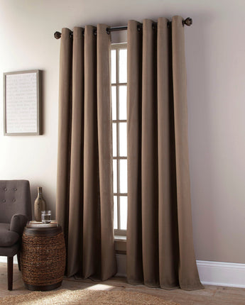 Whinfell Room Darkening Solid Grommet Single Curtain Panel