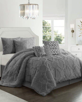 Akili Clipped 7-Piece Comforter Set