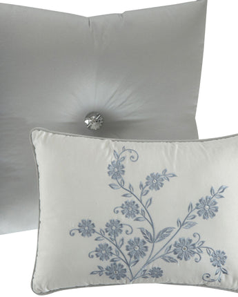 Alvina 6 Piece Comforter Set, Grey