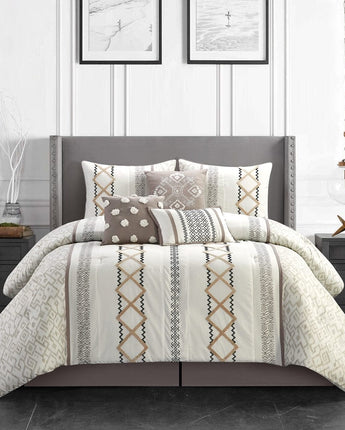Anthony Geometric 7-Piece Comforter Set