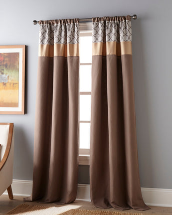 Avalon Room Darkening Rod Pocket Curtains Set of 2
