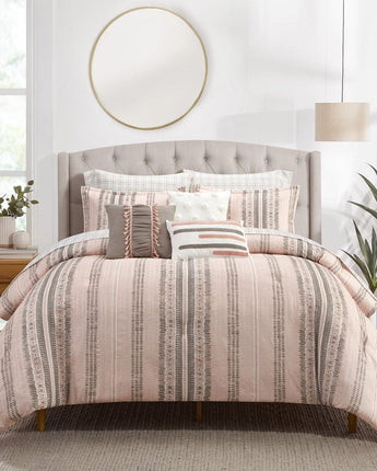 Ayla Striped 10 Piece Bed-In-A-Bag